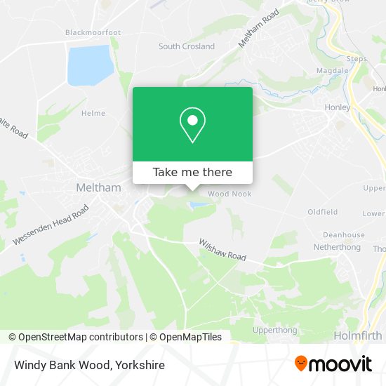 Windy Bank Wood map