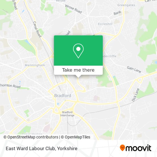 East Ward Labour Club map