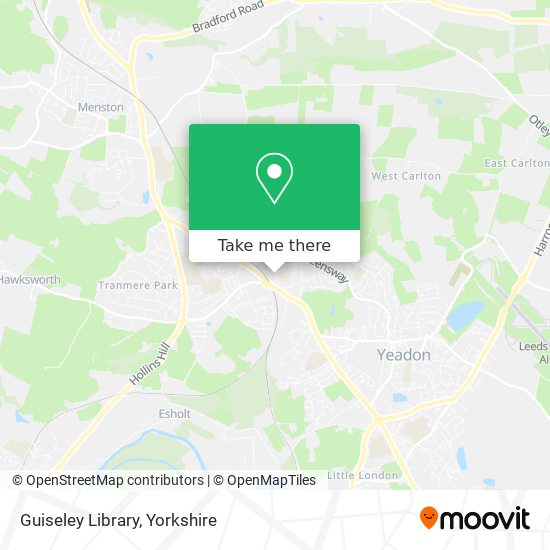 Guiseley Library map