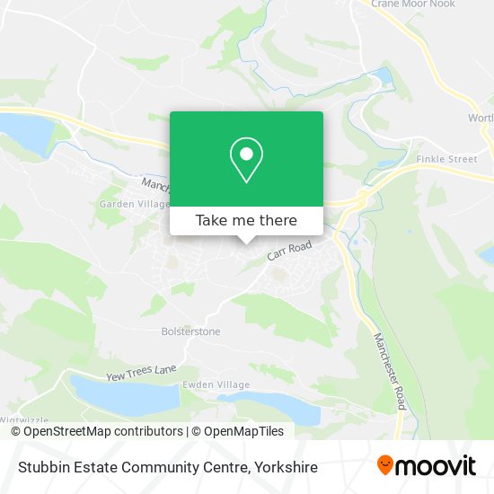 Stubbin Estate Community Centre map