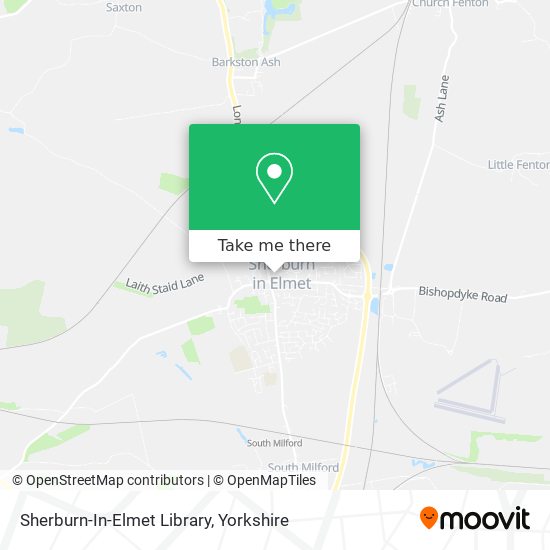 How to get to SherburnInElmet Library by Bus or Train?