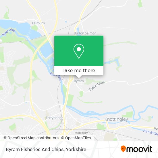 Byram Fisheries And Chips map