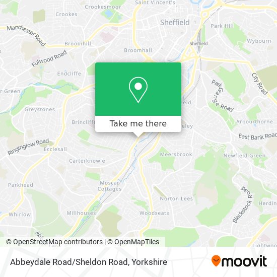 Abbeydale Road/Sheldon Road map