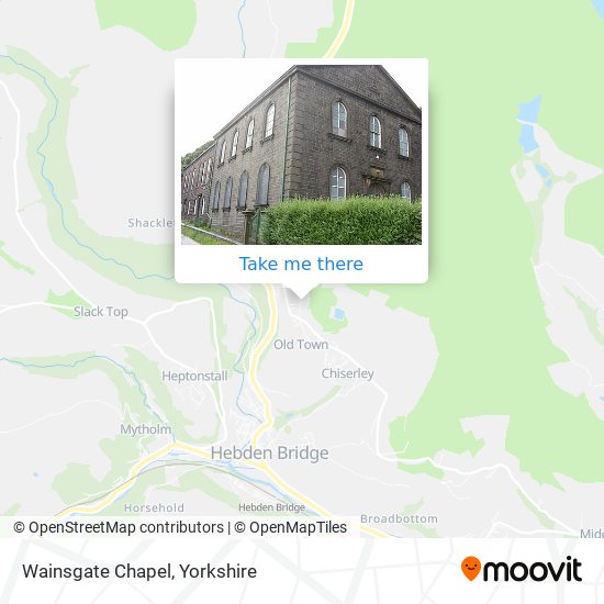 Wainsgate Chapel map