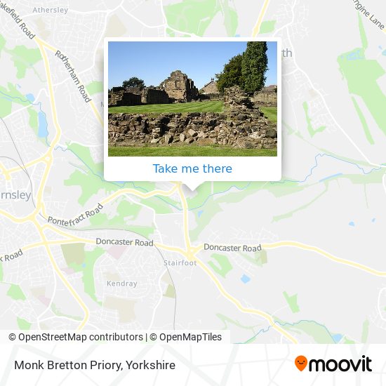 Monk Bretton Priory map