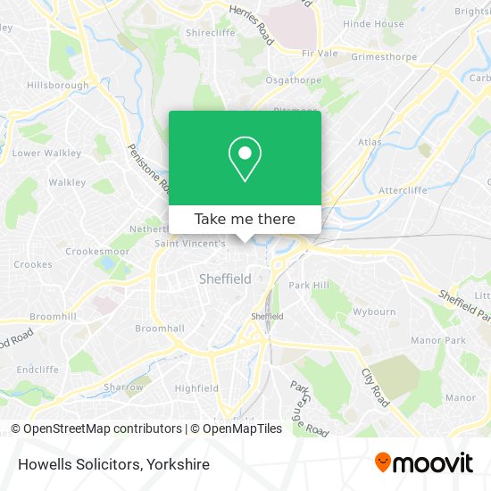 Howells Solicitors map