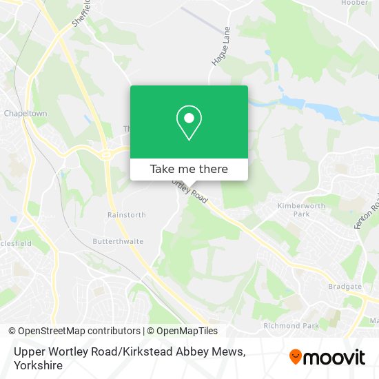 Upper Wortley Road / Kirkstead Abbey Mews map