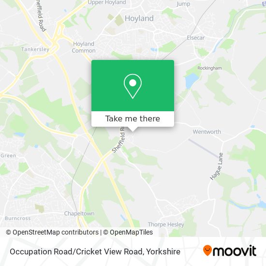 Occupation Road / Cricket View Road map