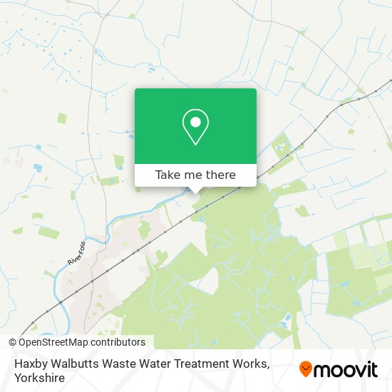Haxby Walbutts Waste Water Treatment Works map