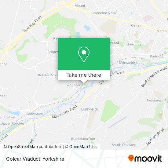 Golcar Viaduct map