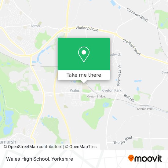 Wales High School map