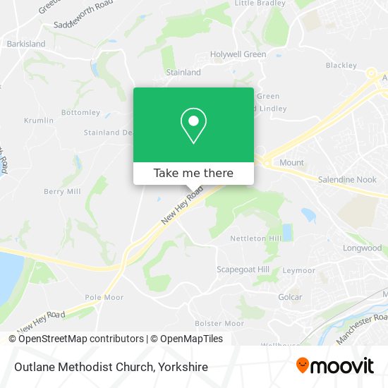 Outlane Methodist Church map
