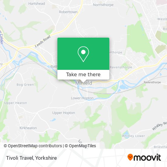 Tivoli Travel map