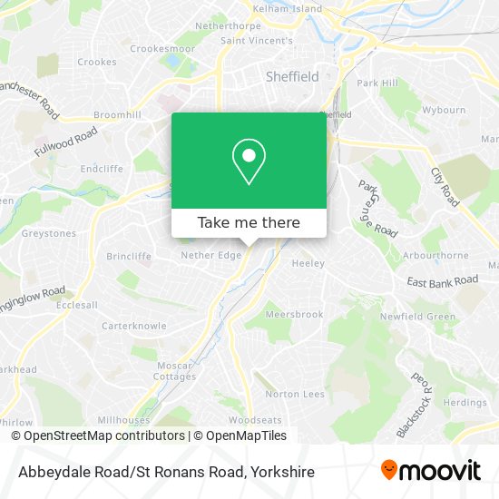 Abbeydale Road/St Ronans Road map