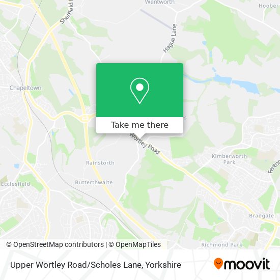 Upper Wortley Road / Scholes Lane map