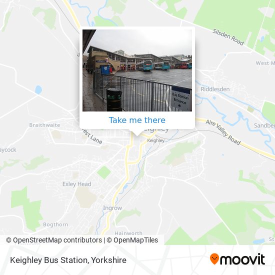 Keighley Bus Station map