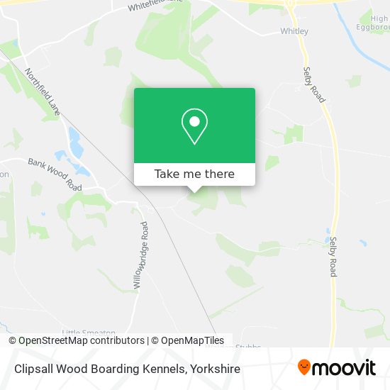 Clipsall Wood Boarding Kennels map