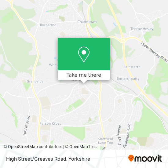 High Street/Greaves Road map
