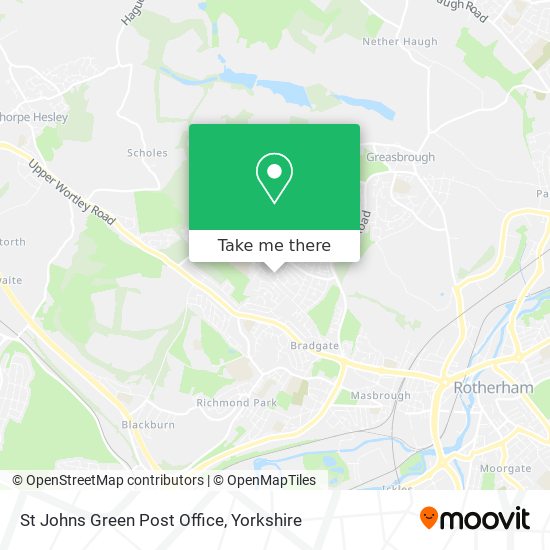St Johns Green Post Office map