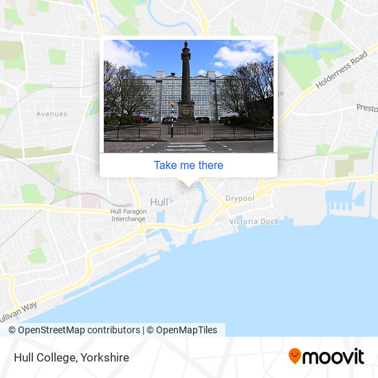 Hull College map