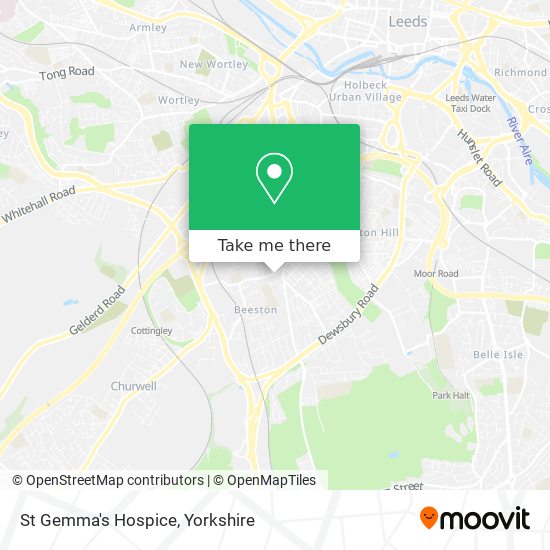 St Gemma's Hospice map