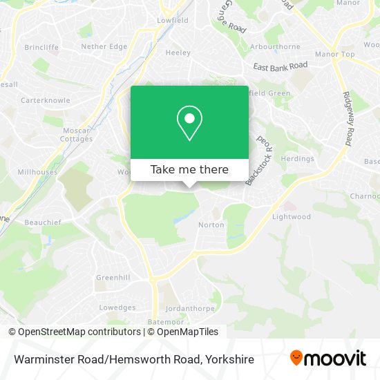 Warminster Road/Hemsworth Road map