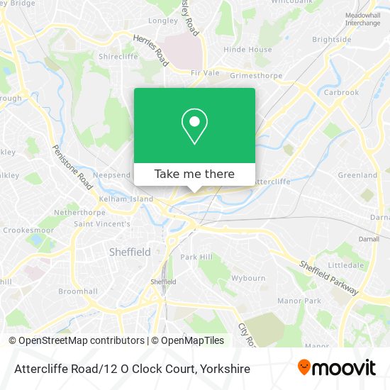 Attercliffe Road / 12 O Clock Court map