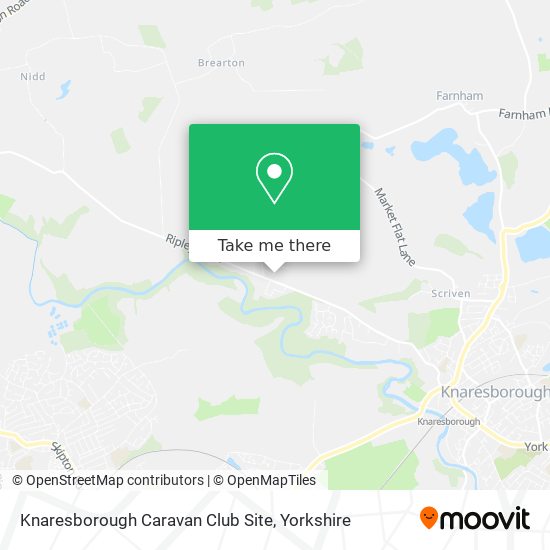 Knaresborough Caravan Club Site map