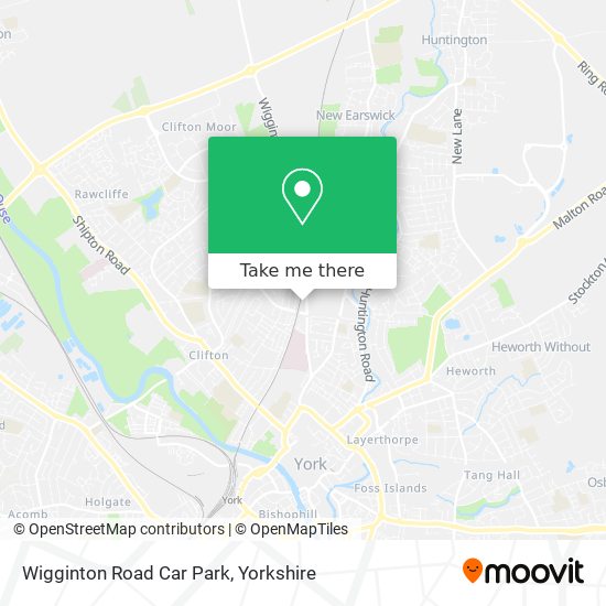 Wigginton Road Car Park map