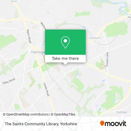 The Saints Community Library map