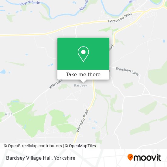 Bardsey Village Hall map