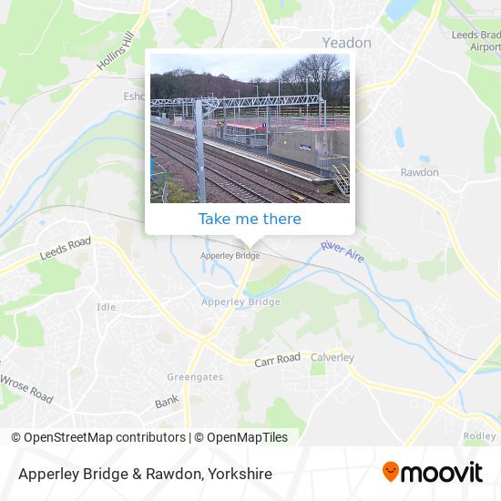 Apperley Bridge & Rawdon map