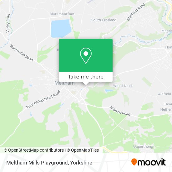 Meltham Mills Playground map