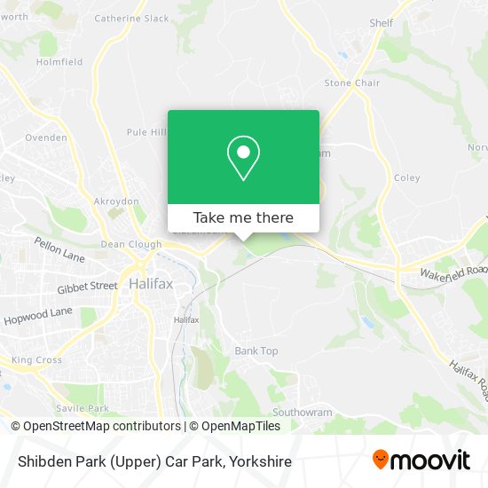 Shibden Park (Upper) Car Park map