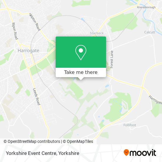 Yorkshire Event Centre map