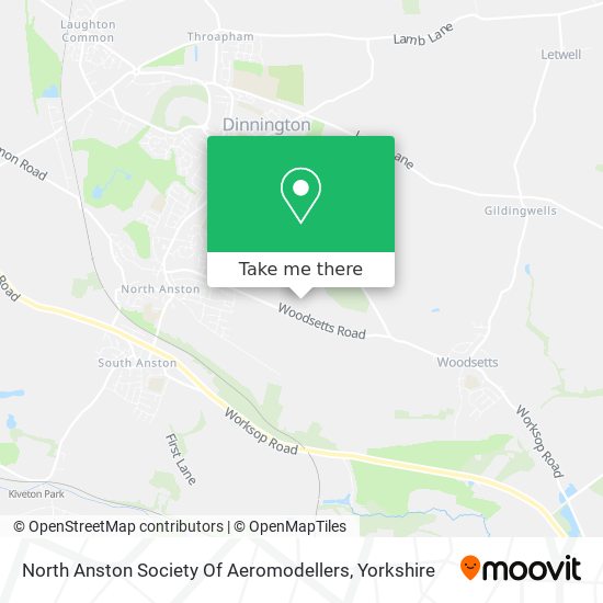 North Anston Society Of Aeromodellers map