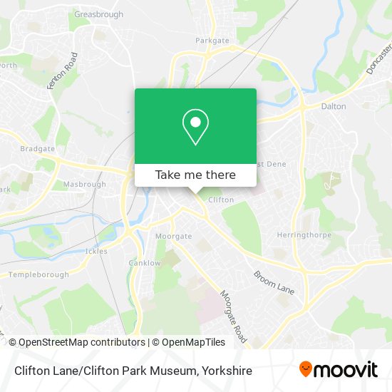 Clifton Lane / Clifton Park Museum map