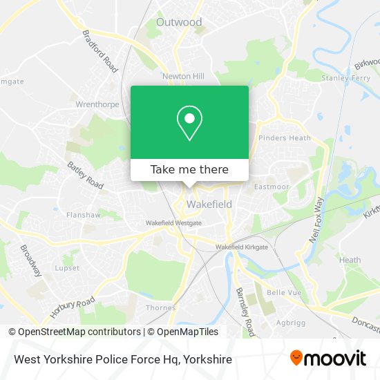 West Yorkshire Police Force Hq map