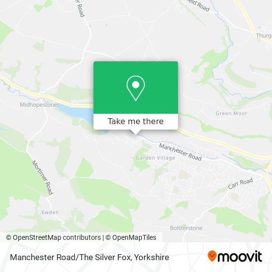 Manchester Road/The Silver Fox map