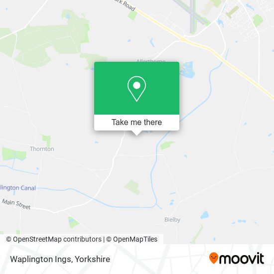 Waplington Ings map