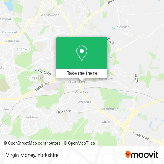 Virgin Money map