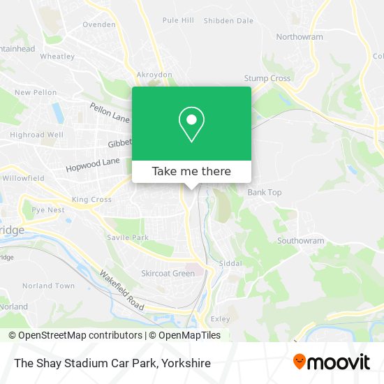 The Shay Stadium Car Park map