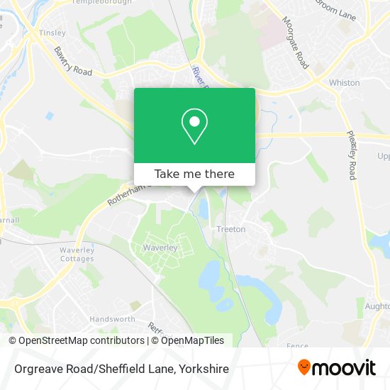 Orgreave Road/Sheffield Lane map