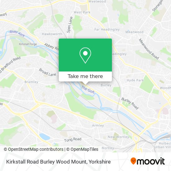 Kirkstall Road Burley Wood Mount map