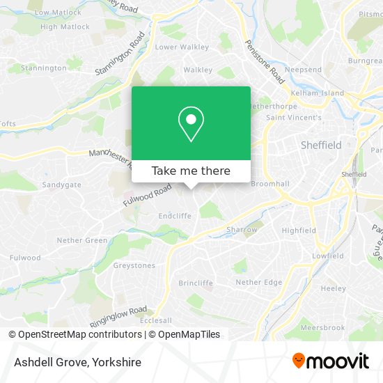 Ashdell Grove map