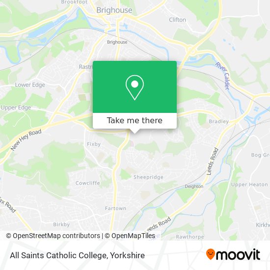 All Saints Catholic College map
