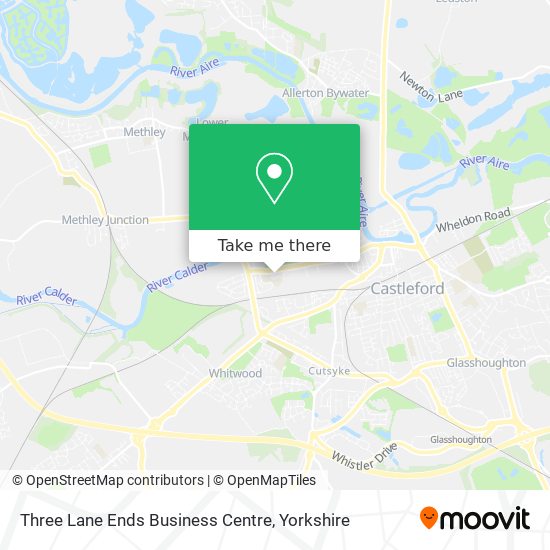 Three Lane Ends Business Centre map