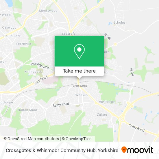 Crossgates & Whinmoor Community Hub map