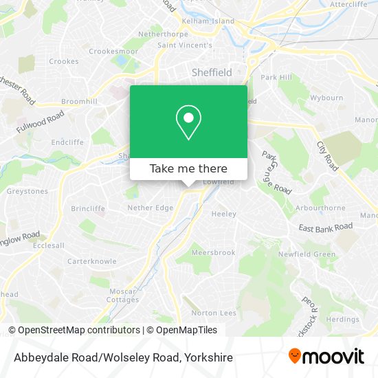 Abbeydale Road/Wolseley Road map