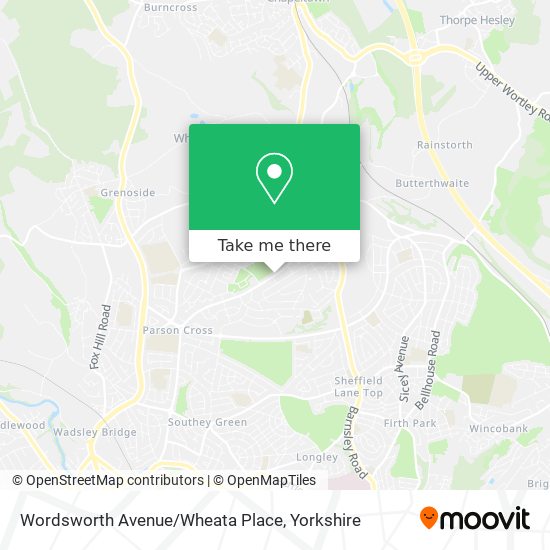 Wordsworth Avenue/Wheata Place map